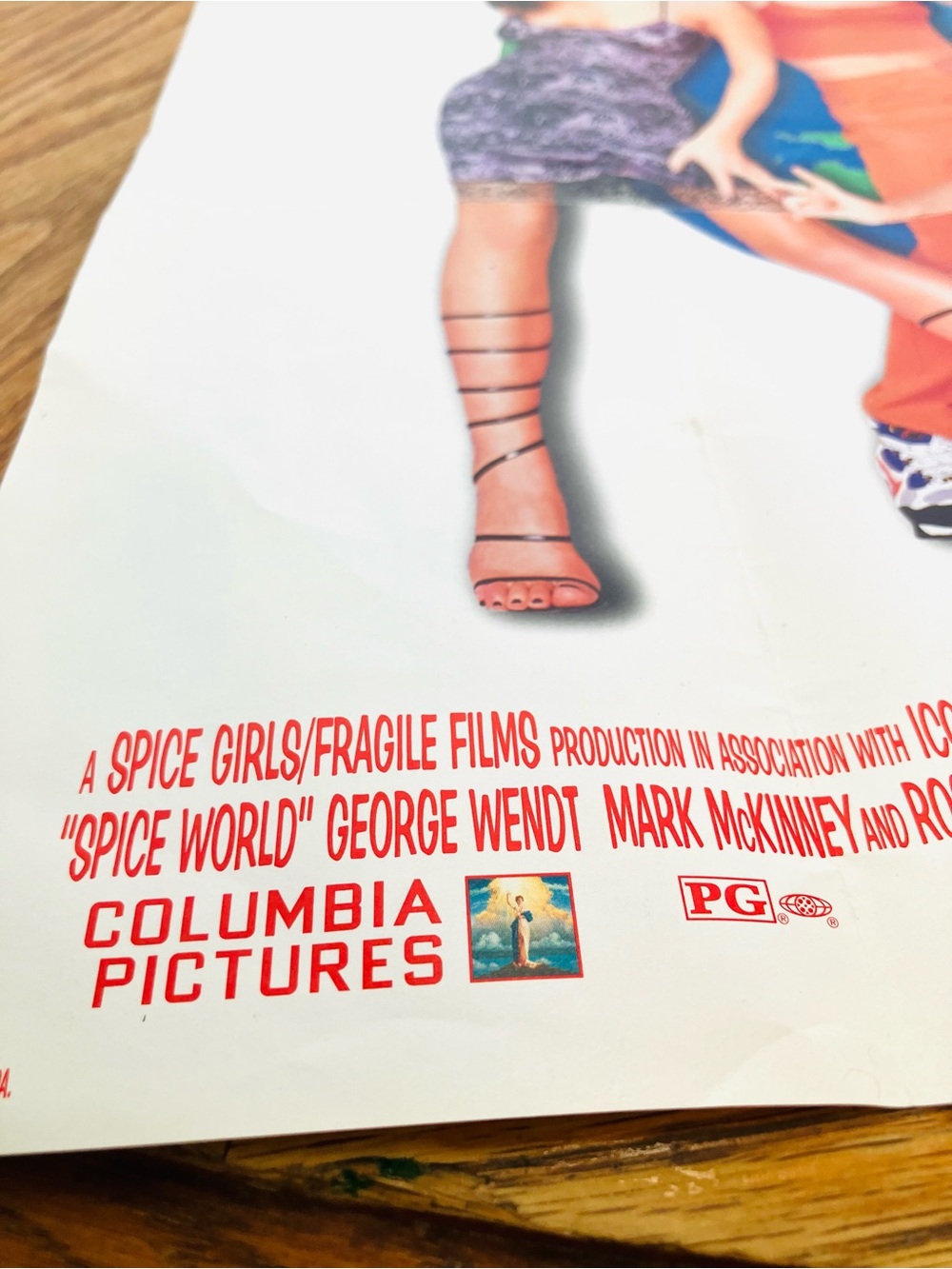 Spice Girls Spice World 1997 Fold Up Movie Poster 16X20.5in Minor Wear - Picture 7 of 9